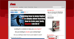 Desktop Screenshot of jumphigher2dunk.com